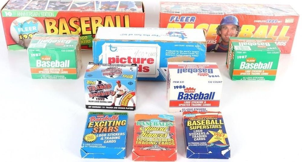 Lot 185307: ASSORTED UNOPENED BASEBALL CARD SETS - (10)