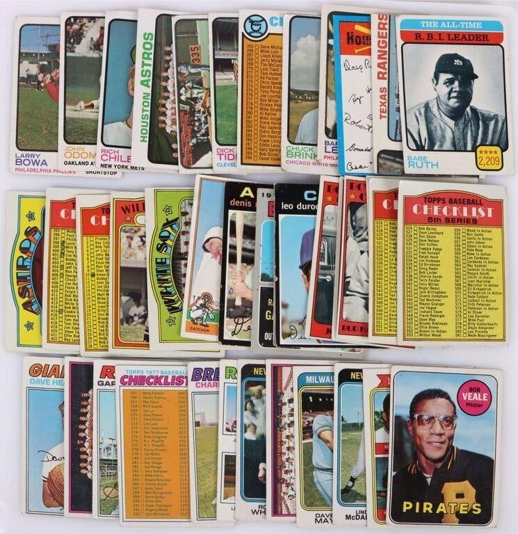 Lot 185309: ASSORTED TOPPS BASEBALL CARDS 1969-1977