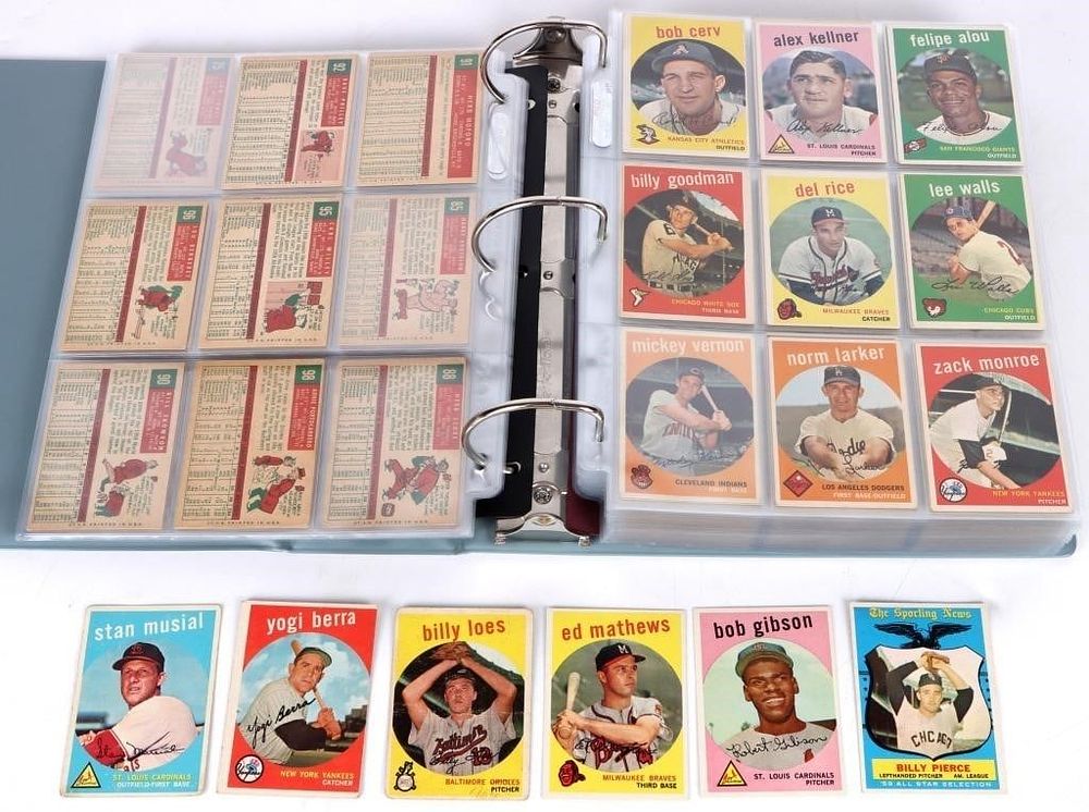 Lot 185310: 1959 TOPPS BASEBALL PARTIAL COMPLETE SET (483/572)