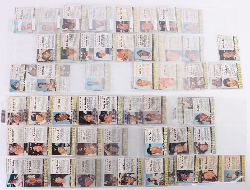 Lot 185313: 1961 POST CEREAL BASEBALL PARTIAL SET (91/200)