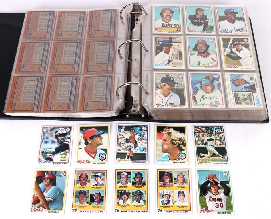 Lot 185325: 1978 TOPPS COMPLETE BASEBALL CARD SET (726/726)