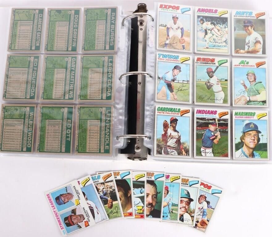 Lot 185326: 1977 TOPPS BASEBALL NEARLY COMPLETE SET (659/660)