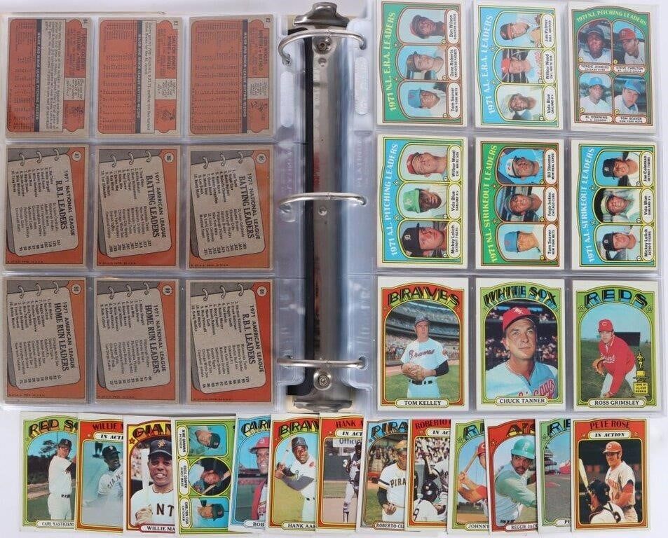 Lot 185331: 1972 TOPPS BASEBALL NEARLTY COMPLETE SET (686/787)