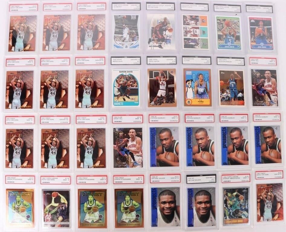 Lot 185333: PSA & FGS GRADED BASKETBALL 90'S-2000'S CARDS