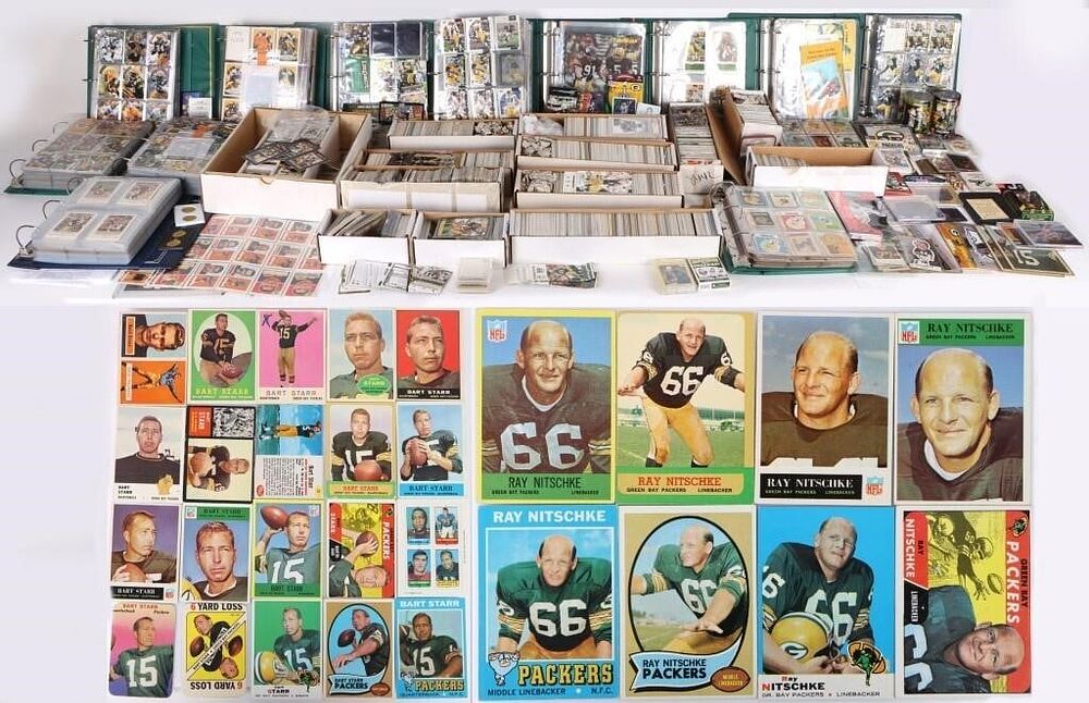 Lot 185341: INCREDIBLE PACKERS FOOTBALL 10,000+ CARDS & MORE