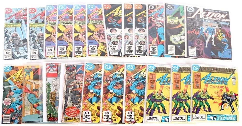Lot 185352: SUPERMAN'S ACTION COMICS DC COLLECTIBLE COMICS