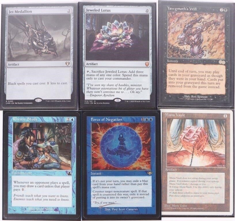 Lot 185355: MAGIC THE GATHERING LOT WITH MYTHICS & RARES 6 CT