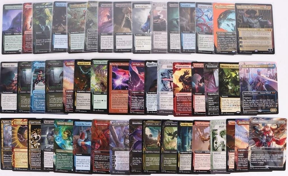 Lot 185359: MAGIC THE GATHERING ALTERNATE ART NONFOIL LOT