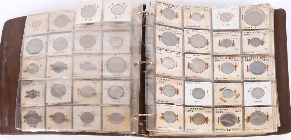 Lot 185387: VINTAGE AROUND THE GLOBE COIN COLLECTION