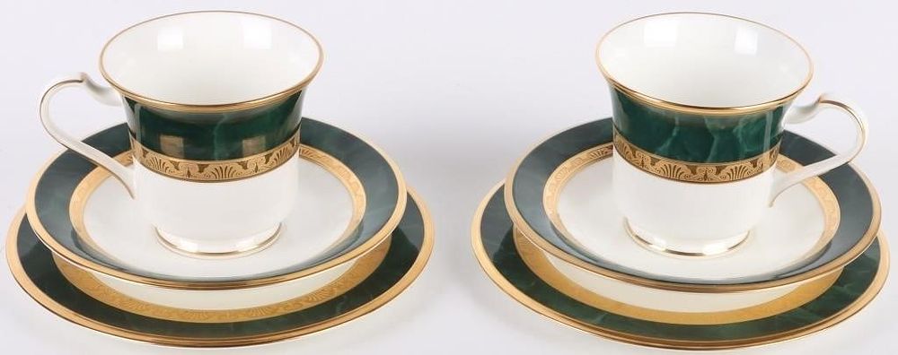 Lot 185403: NORITAKE BONE CHINA FITZGERALD INCOMPLETE SET -(2)