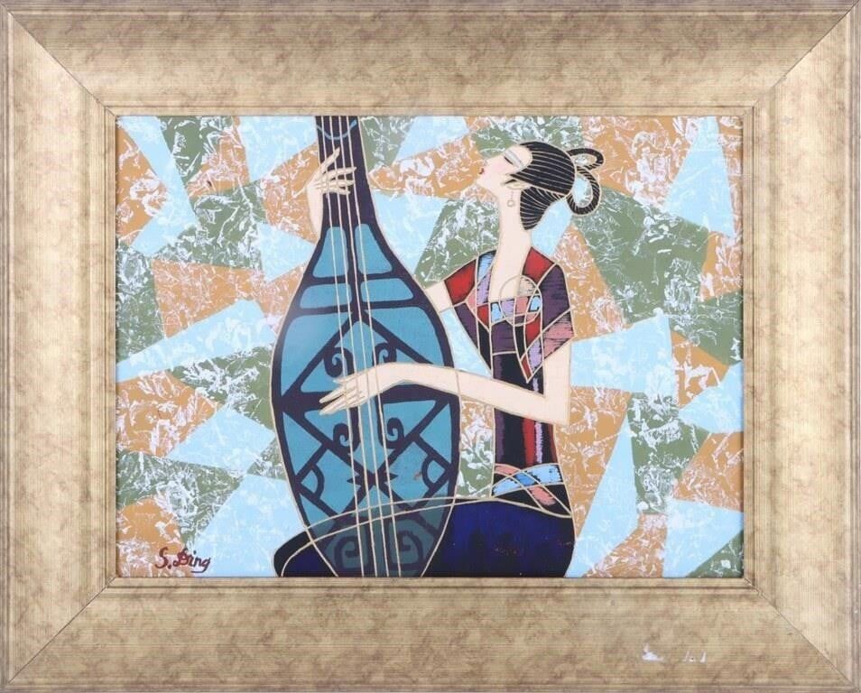 Lot 186315: TING SHAO KUANG ORIGINAL ACRYLIC PAINTING AFTER