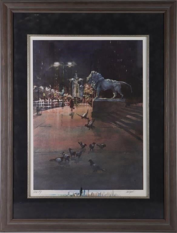 Lot 186316: TOM LYNCH SIGNED OFFSET "PROUD CITY" LITHOGRAPH