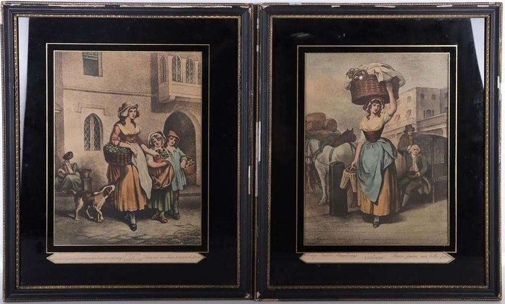 Lot 186335: F. WHEATLEY R.A. "CRIES OF LONDON" PRINTS (2)
