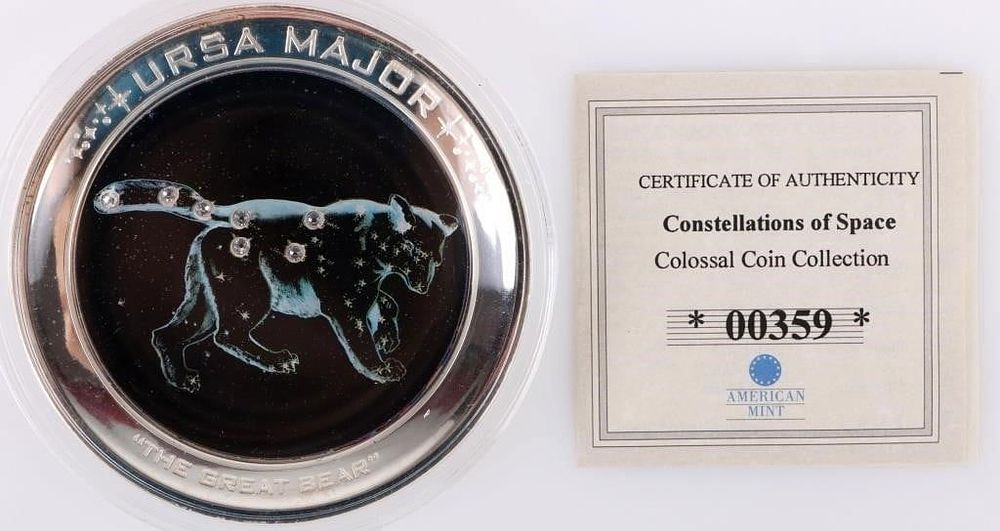 Lot 186400: URSA MAJOR CONCAVE COMMEMORATIVE COIN PROOF