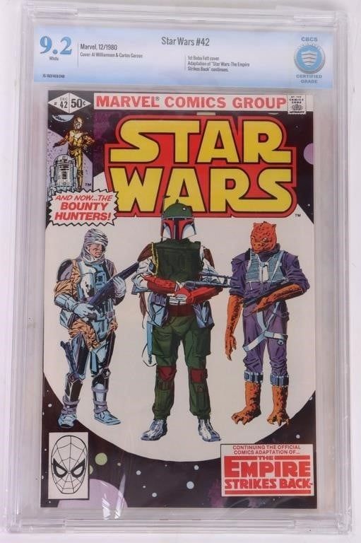 Lot 187222: STAR WARS #42 CBCS GRADE 9.2 WHITE PAGES