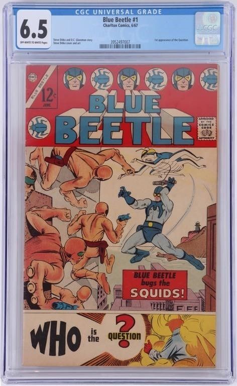 Lot 187225: BLUE BEETLE #1 CGC 6.5 CHARLTON COMICS 1967