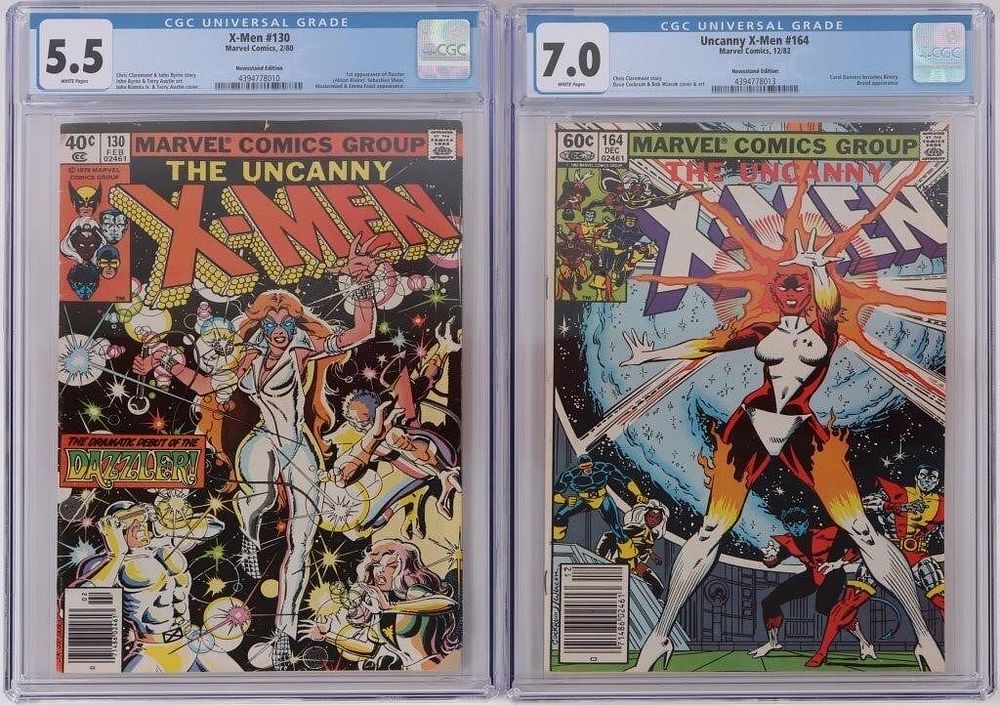 Lot 187228: THE UNCANNY X-MEN #130 & 164 CGC GRADED