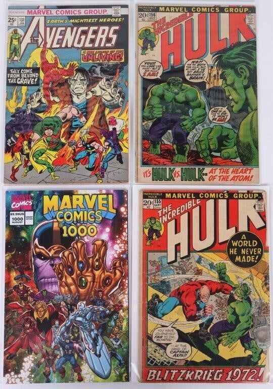 Lot 187240: SMALL MARVEL COMICS LOT INCLUDING HULK & AVENGERS