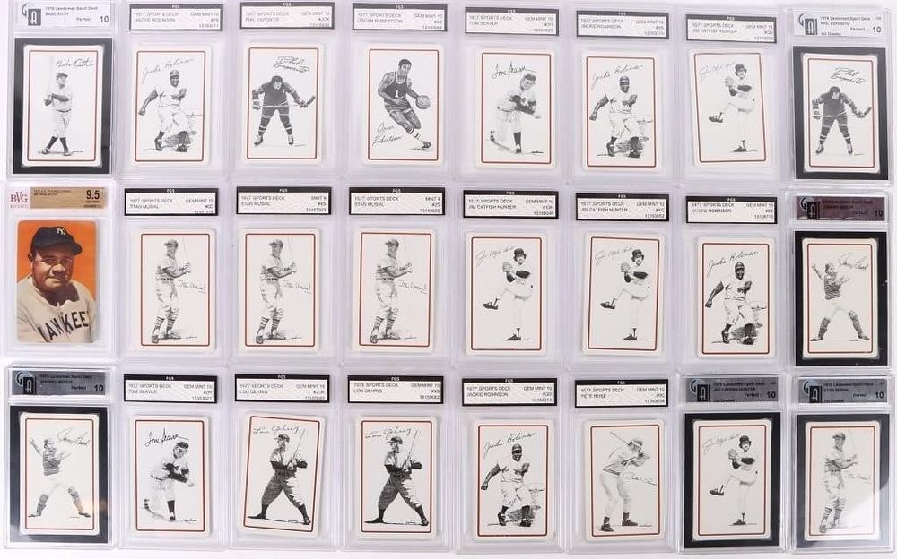 Lot 187345: 1973-78 ASSORTED PLAYING CARDS & BASEBALL CARDS