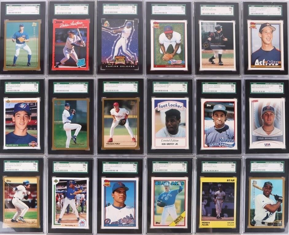 Lot 187346: SGC GRADED ASSORTED COLLECTIBLE BASEBALL CARDS