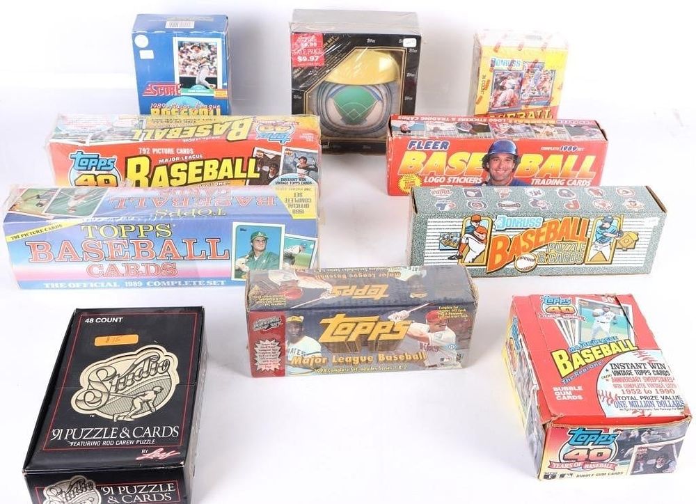Lot 187350: UNOPENED COMPLETE BASEBALL SETS - (10)