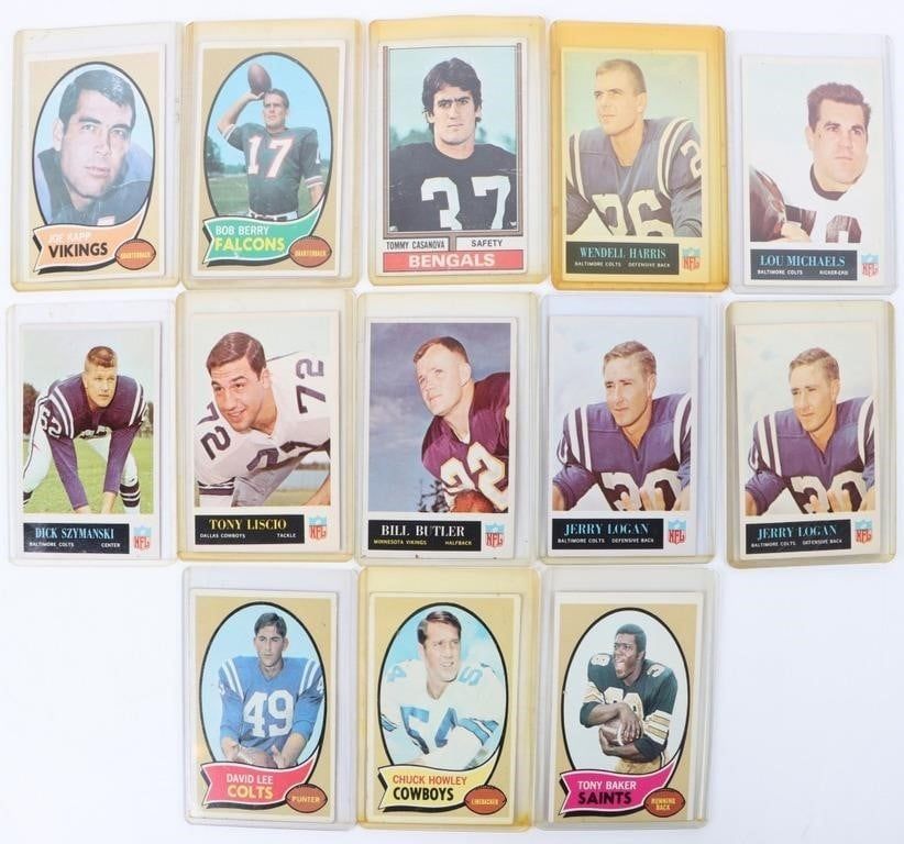 Lot 187354: 1965, '70, & '74 TOPPS& PHIL. FOOTBALL COLLECTION
