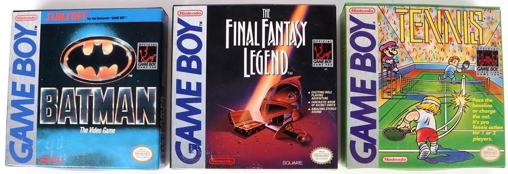 Lot 187422: SMALL NINTENDO LOT OF GAME BOY GAME BOXES