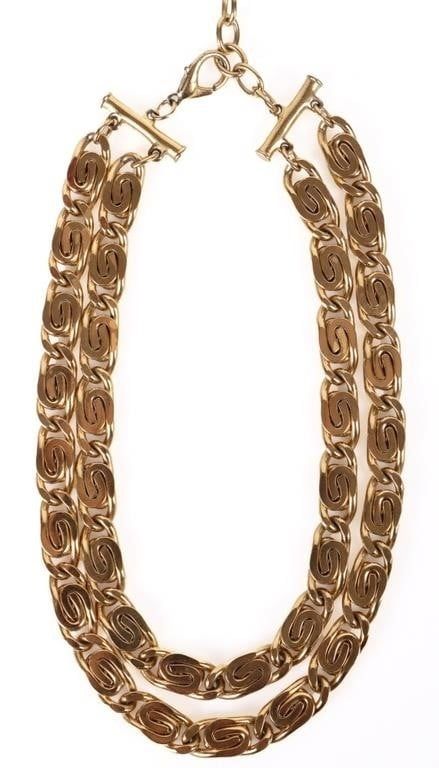 Lot 188179: GIVENCHY GOLD-TONED "S" CHAIN NECKLACE