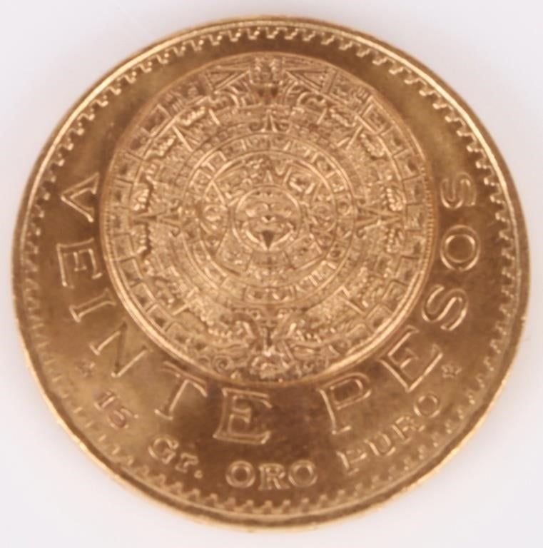 Lot 188181: 1959 $20 GOLD PESOS FROM MEXICO CITY MINT