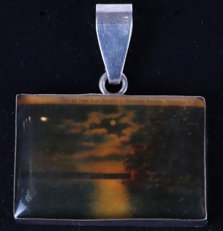 Lot 188220: CHARLES ALBERT STERLING SILVER PICTURE PENDANT