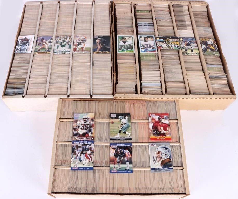 Lot 188307: ASSORTED 90'S NFL FOOTBALL SETS - (3)