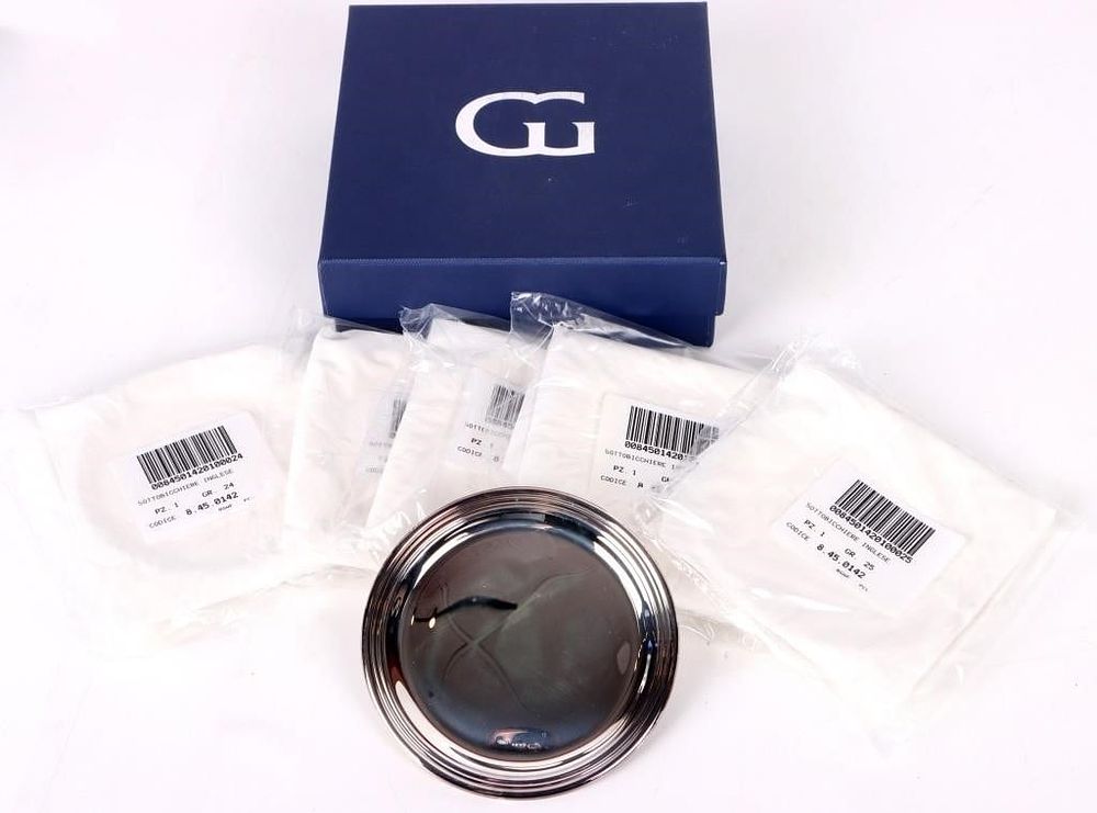 Lot 188327: GREGGIO STERLING SILVER 6PC COASTER SET W/ BOX