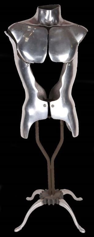 Lot 188372: NIGEL COATES RARE ALUMINUM & STEEL MALE MANNEQUIN