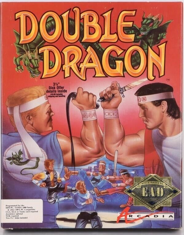 Lot 188380: DOUBLE DRAGON 1988 NINTENDO NES BOX & MANUAL ONLY
