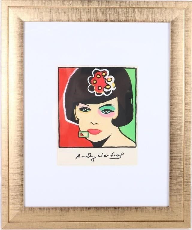 Lot 188402: ANDY WARHOL TEMPERA "LAST YEAR IN CAPRI"