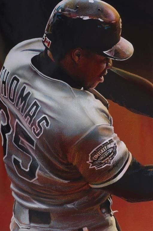 Lot 188418: FRANK THOMAS ORIGINAL PAINTING BY GARY LONGORDO
