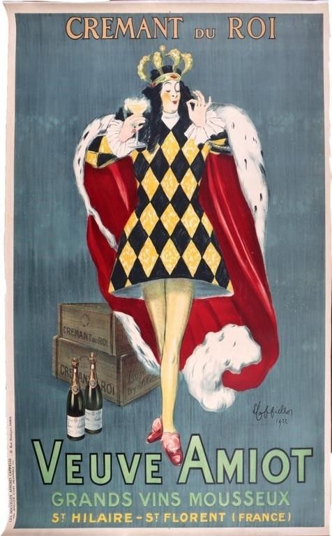 Lot 188422: CREMANT DU ROI, VEUVE AMIOT ORIGINAL LITHOGRAPH