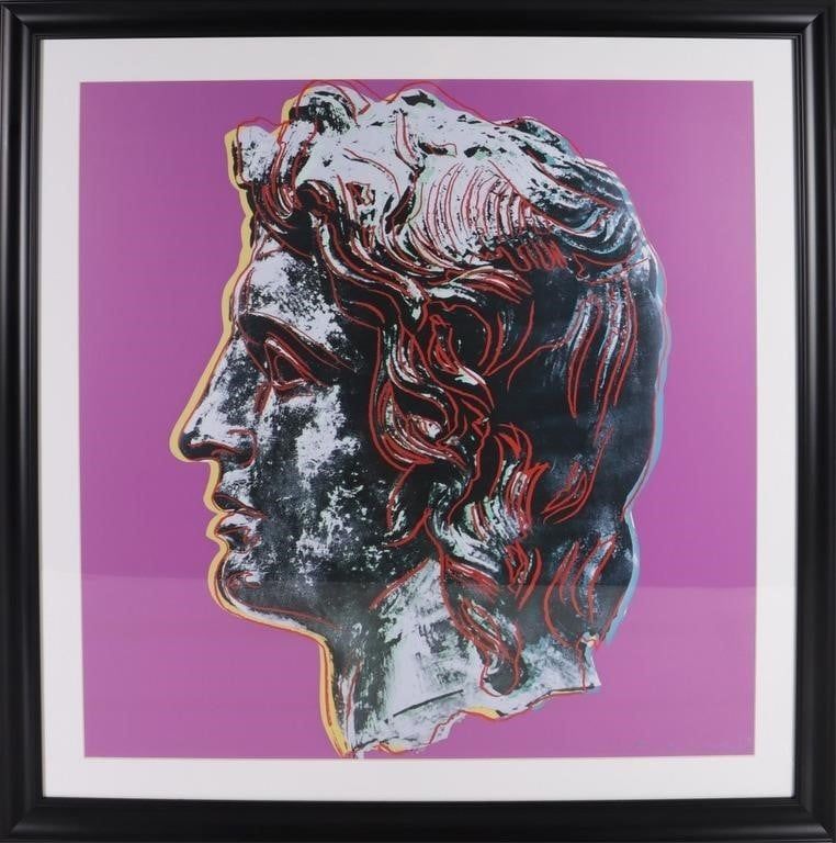 Lot 190392: ANDY WARHOL ALEXANDER THE GREAT OFFSET LITHOGRAPH