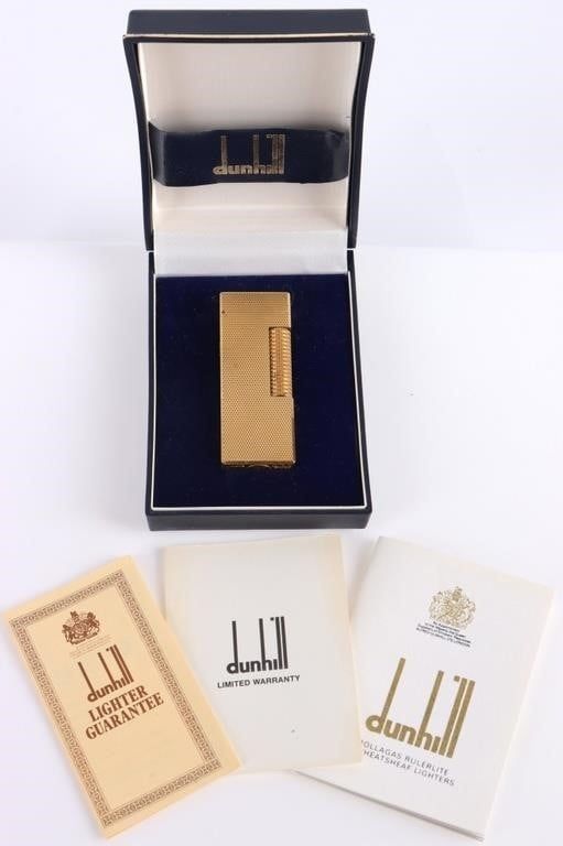 Lot 190419: DUNHILL VINTAGE LIGHTER IN BOX WITH PAPERWORK