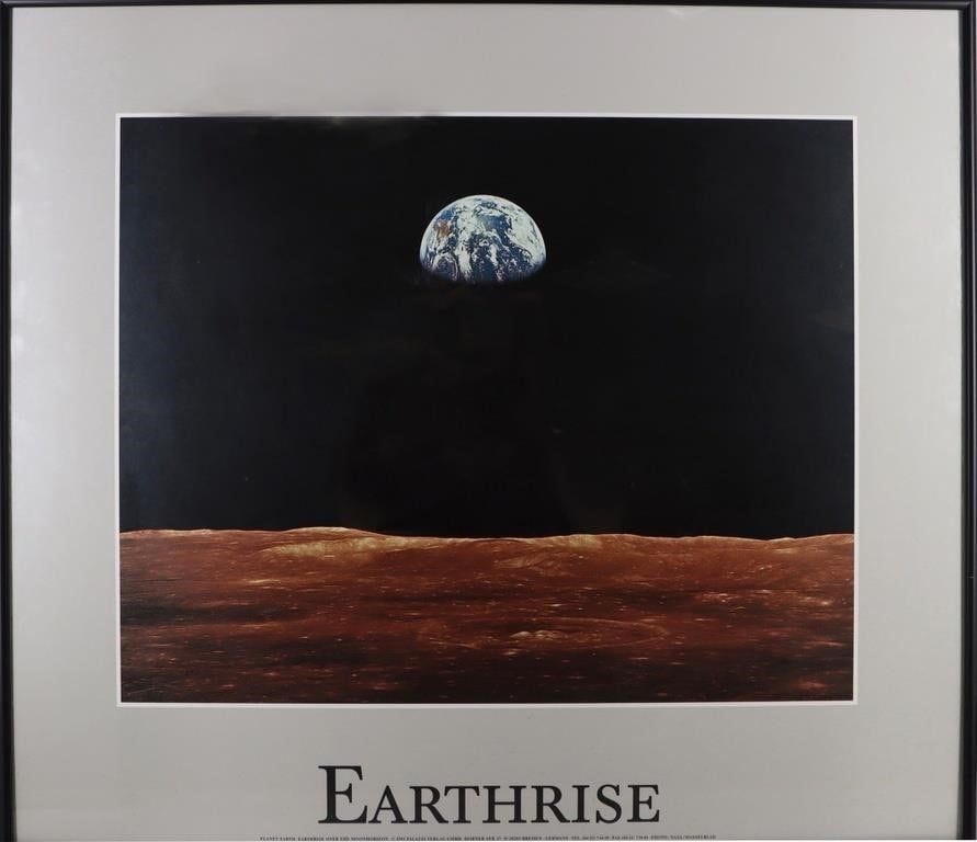 Lot 191191: 1993 PALAZZI VERLAG EARTHRISE PRINT FRAMED
