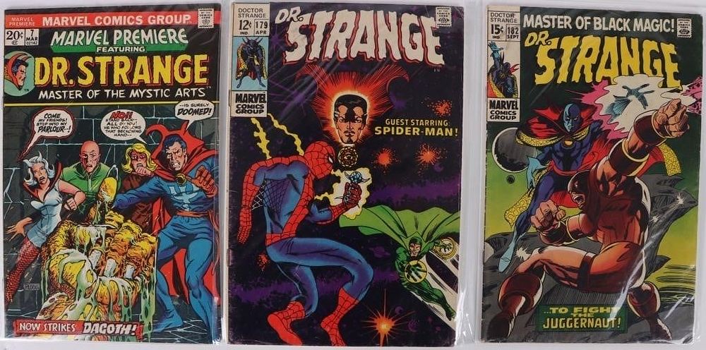 Lot 191213: ASSORTED MARVEL DR. STRANGE KEY COMICS - (3)