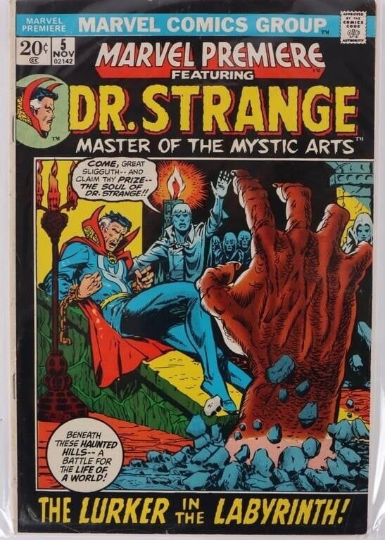 Lot 191222: BRONZE AGE MARVEL PREMIERE DR. STRANGE#5 KEY COMIC