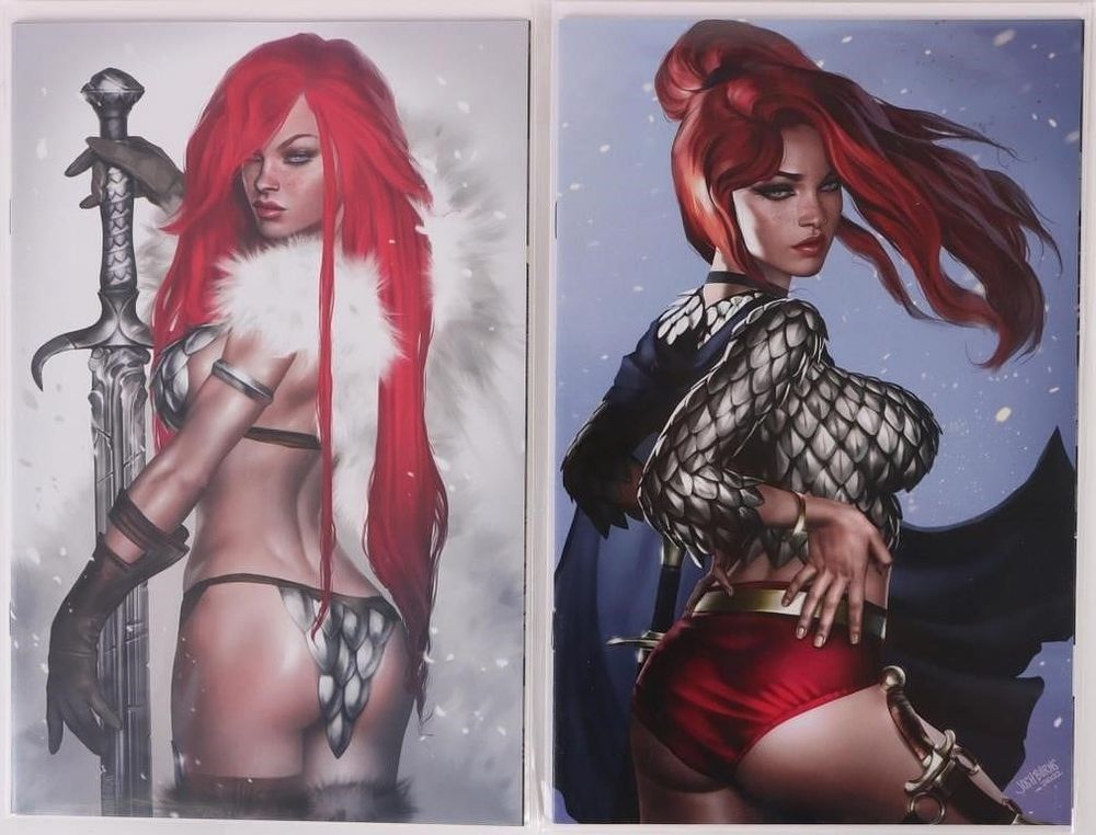 Lot 191230: JOSH BURNS LTD. EDITION RED SONJA COMICS W/ COA'S