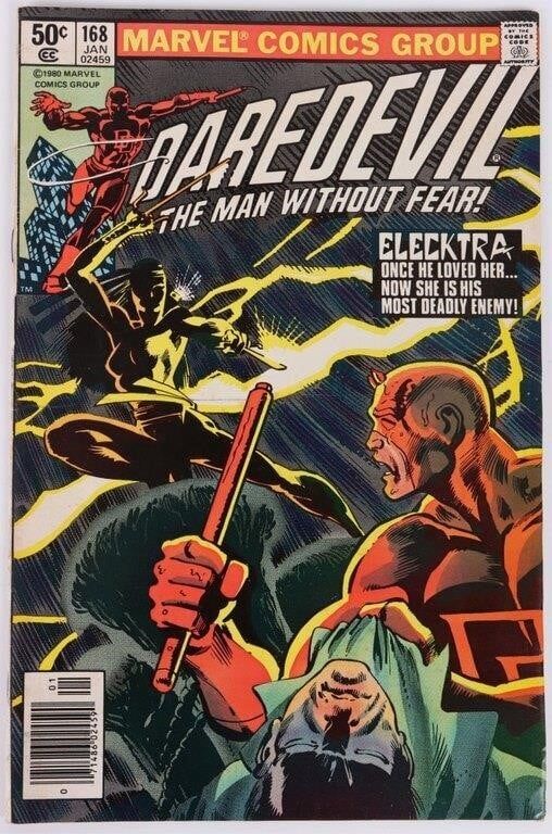 Lot 191232: DAREDEVIL #168 - 1ST ELEKTRA, 1ST MILLER WRITING
