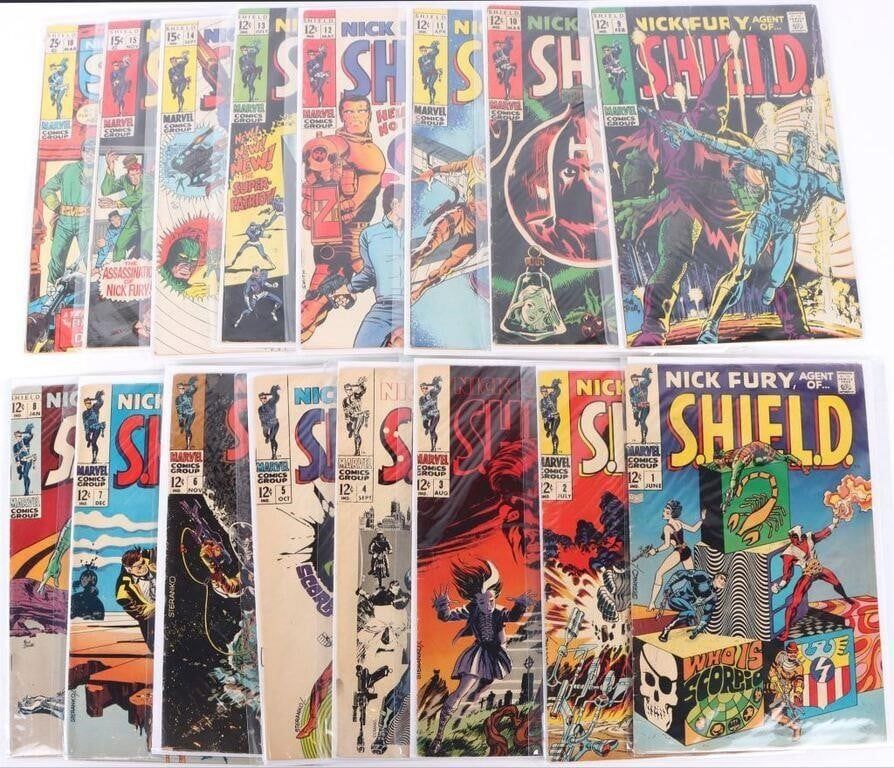 Lot 191236: NICK FURY AGENT OF SHIELD EARLY ISSUE COLLECTION