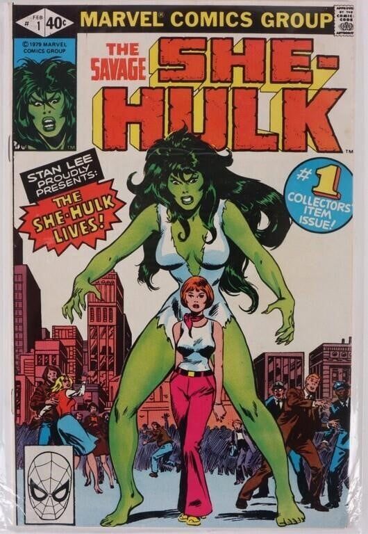 Lot 191238: SAVAGE SHE-HULK #1 1ST APP. SHE-HULK & ORIGIN