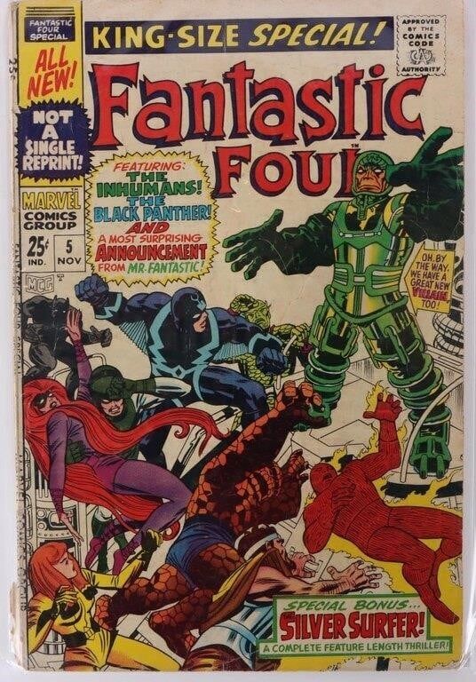 Lot 191240: FANTASTIC FOUR ANNUAL #5 - 1ST PSYCHO MAN
