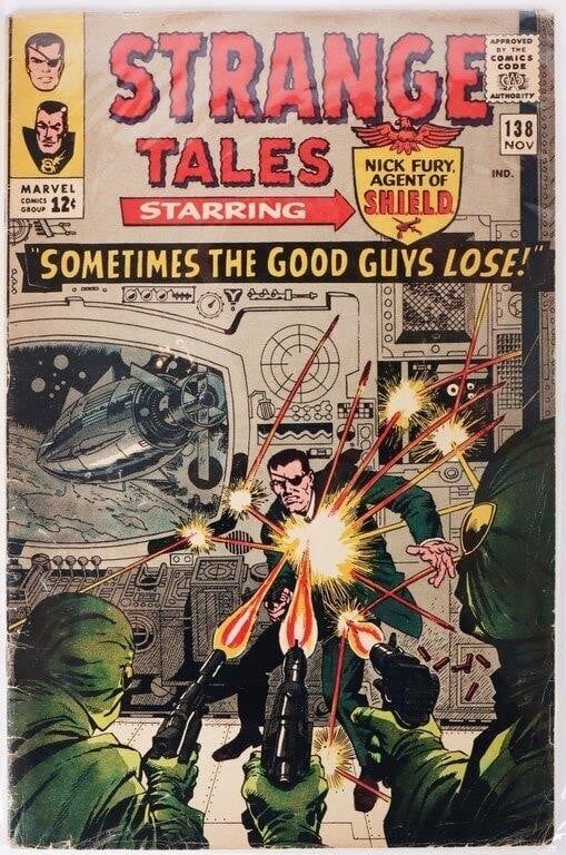 Lot 191241: STRANGE TALES #138 -1ST ETERNITY MID GRADE