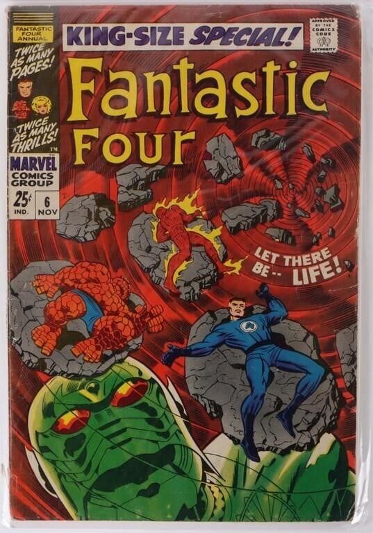 Lot 191242: THE FANTASTIC FOUR ANNUAL #6 - 1ST ANNIHILUS