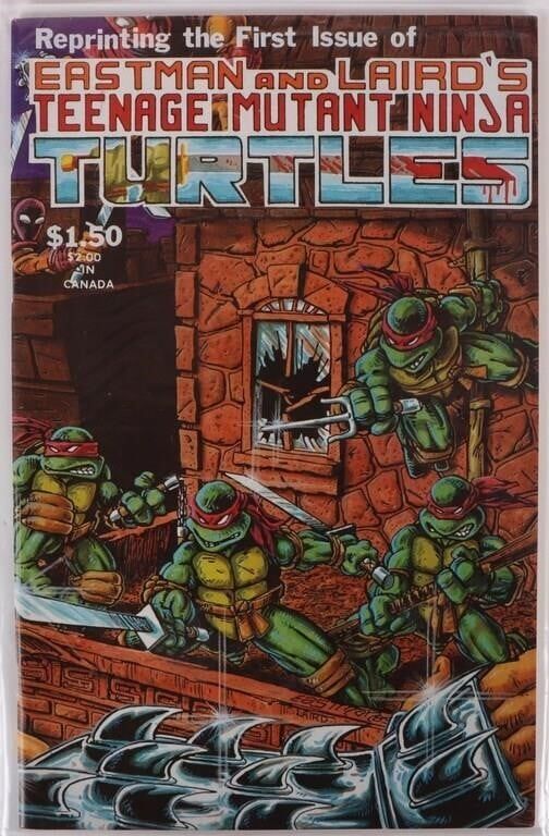 Lot 191247: TEENAGE MUTANT NINJA TURTLES #1 REPRINT ISSUE